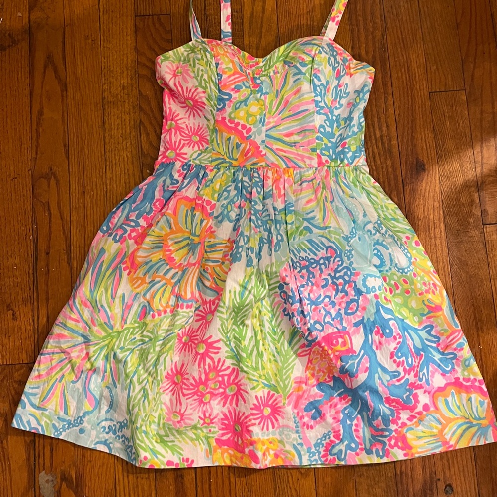 Lilly Pulitzer Pink and Green Dress - Picture 13 of 17